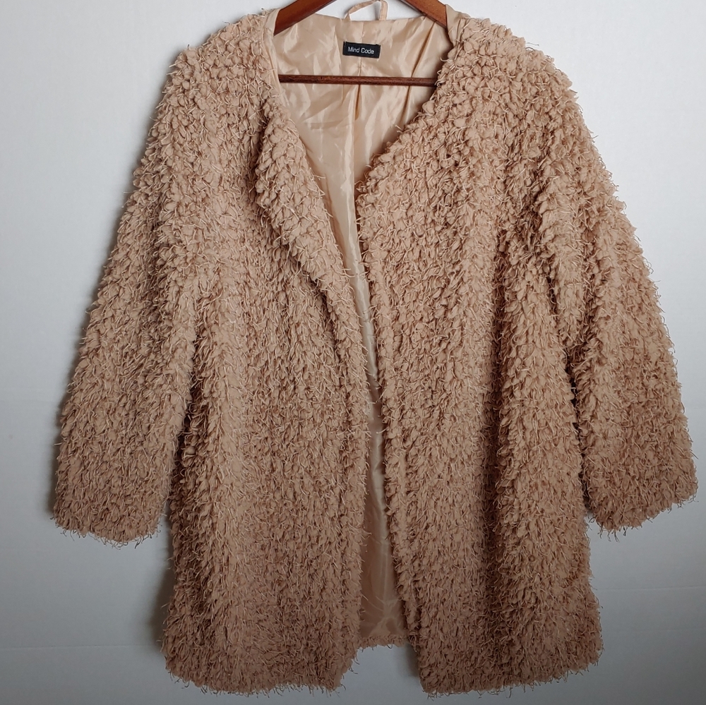 Chunky, funky cardigan coat med/large